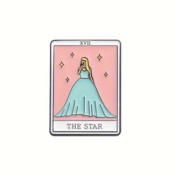 TAYLOR ‘THE STAR’ TAROT CARD PIN - TAYLOR PIN - Picture 1 of 11